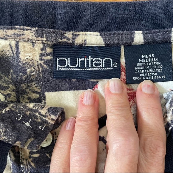 Lot of 4 Puritan Men's Polos Vintage Style Size Medium - Picture 6 of 10